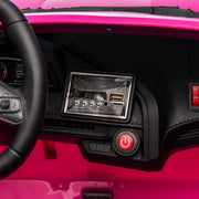 2027 Licensed 24V Chevrolet Corvette C8 Kids Ride On 2 Seater Car, Leather Seat, Rubber Tires