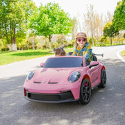 KINGTOYS.ca 2027 Licensed 24V Porsche 911 GT3 Kids Ride On Car 2 Seater Upgraded 180W Silent Motors