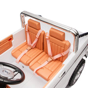 KINGTOYS.ca Licensed 1980 24V Ford 150 2 Seater Kids Ride on Truck, Leather Seat, Rubber Tires, with RC