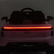 Licensed 24V Porsche Macan Turbo EV Kids Ride on One Seater cars, Rubber Tires, Leather Seat, with RC