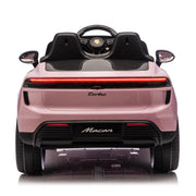 KINGTOYS.ca Licensed 24V Porsche Macan Turbo EV Kids Ride on One Seater cars, Rubber Tires, Leather Seat, with RC