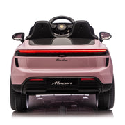 Licensed 24V Porsche Macan Turbo EV Kids Ride on One Seater cars, Rubber Tires, Leather Seat, with RC