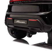 KINGTOYS.ca Licensed 24V Porsche Macan Turbo EV Kids Ride on One Seater cars, Rubber Tires, Leather Seat, with RC