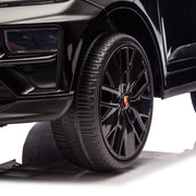 KINGTOYS.ca Licensed 24V Porsche Macan Turbo EV Kids Ride on One Seater cars, Rubber Tires, Leather Seat, with RC