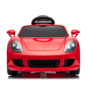 2026 Licenced 12V Porsche Carrera GT One Seater Kids Ride on car, Leather Seat, Rubber Tires, with RC