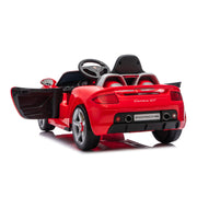 2026 Licenced 12V Porsche Carrera GT One Seater Kids Ride on car, Leather Seat, Rubber Tires, with RC