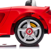 2026 Licenced 12V Porsche Carrera GT One Seater Kids Ride on car, Leather Seat, Rubber Tires, with RC
