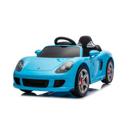 KINGTOYS.ca 2027 12V Porsche Carrera GT Kids Ride On 1-Seater Cars Rubber EVA Tires, Leather Seat with Remote Control