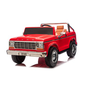 Licensed 24V Ford 150 Retro 2 Seater Kids Ride on Truck, Leather Seat, Rubber Tires, with RC
