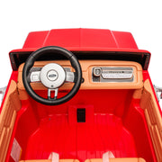 Licensed 24V Ford 150 Retro 2 Seater Kids Ride on Truck, Leather Seat, Rubber Tires, with RC