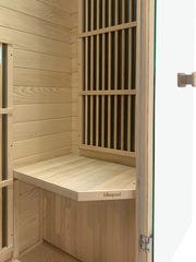 Blisspod, Vienna, Far Infrared Sauna Canadian Hemlock Very Low EMF Sauna, 3 Heaters – 1 Person