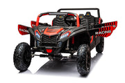 2026 Beast 4 Seater 48V Kids Ride On Dune Buggy, 4WD, Inflatable Tires, Leather Seat