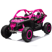 2027 Officially Licensed 2x24V LX Performance Can-Am Maverick 4WD Edition 2-Seater Pack Kids Ride on Buggy Eva Wheels Leather Seats RC