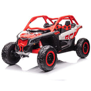 KINGTOYS.ca 2026 Officially Licensed 2x24V LX Performance Can-Am Maverick 4WD Edition 2-Seater Pack Kids Ride on Buggy Eva Wheels Leather Seats RC