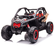 KINGTOYS.ca 2026 Officially Licensed 2x24V LX Performance Can-Am Maverick 4WD Edition 2-Seater Pack Kids Ride on Buggy Eva Wheels Leather Seats RC
