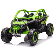 2027 Officially Licensed 2x24V LX Performance Can-Am Maverick 4WD Edition 2-Seater Pack Kids Ride on Buggy Eva Wheels Leather Seats RC