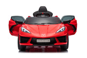 12V Chevrolet Corvette C8  Kids Ride On One Seater Electric Car with RC