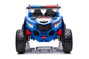 KINGTOYS.ca 2027 24V Police Dune Buggy 2 Seater Ride On Car, Rubber Tires, Leather Seat With Remote Control