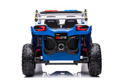 KINGTOYS.ca 2027 24V Police Dune Buggy 2 Seater Ride On Car, Rubber Tires, Leather Seat With Remote Control