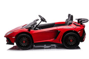 2027 24V XXL Licensed Lamborghini Aventador 200 Watts Brushless Motor electric 2 Seater Kids Ride On Cars Leather Seat Tubeless Air Tires