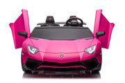 2027 24V XXL Licensed Lamborghini Aventador 200 Watts Brushless Motor electric 2 Seater Kids Ride On Cars Leather Seat Tubeless Air Tires