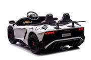 2027 24V XXL Licensed Lamborghini Aventador 200 Watts Brushless Motor electric 2 Seater Kids Ride On Cars Leather Seat Tubeless Air Tires