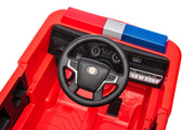 KINGTOYS.ca 2026 12V Kids Fire Truck Electric Ride On One Seater with Leather Seat and RC