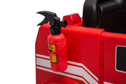 KINGTOYS.ca 2026 12V Kids Fire Truck Electric Ride On One Seater with Leather Seat and RC