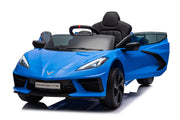 12V Chevrolet Corvette C8  Kids Ride On One Seater Electric Car with RC