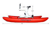 Nautiqua DOMINICA Premium Catamaran Water Bike RED