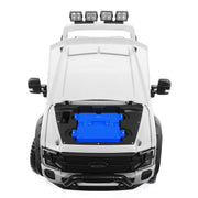 KINGTOYS.ca 2027 Licensed Ford F450 Custom Edition 24V Kids Ride-On Car Truck Rubber Tires, Leather Seat with Parental Remote