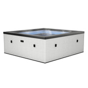 Garda 4/6-Person Eco Foam Hot Tub, Square, Built-In Integrated Heater