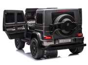 KINGTOYS.ca 2027 Platinum XL Mercedes G63 2x24V/4WD Kids Ride On Car with Rubber EVA Wheels & Leather Seats, 7" Video Screen with RC