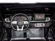 KINGTOYS.ca 2027 Platinum XL Mercedes G63 2x24V/4WD Kids Ride On Car with Rubber EVA Wheels & Leather Seats, 7" Video Screen with RC