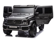 KINGTOYS.ca 2027 Platinum XL Mercedes G63 2x24V/4WD Kids Ride On Car with Rubber EVA Wheels & Leather Seats, 7" Video Screen with RC