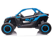 2024 Officially Licensed LX Performance Can-Am Maverick 2x24V 4WD Edition 2-Seater Pack Kids Ride on Buggy Eva Wheels Leather Seats RC