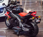 KINGTOYS.ca Upgraded Aprilia RSV4 24V Super Motorcycle With Music, Lights and Rubber Wheels