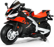 KINGTOYS.ca Upgraded Aprilia RSV4 24V Super Motorcycle With Music, Lights and Rubber Wheels