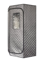 KINGTOYS.ca Blisspod Portable Personal Full Body 60 Min Rapid Steam Sauna | Pentagonal | Grey | Powerful 1600 Watts | 3.6L Stronger Steamer | 90X90X190cm