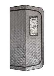 KINGTOYS.ca Blisspod Portable Personal Full Body 60 Min Rapid Steam Sauna | Pentagonal | Grey | Powerful 1600 Watts | 3.6L Stronger Steamer | 90X90X190cm