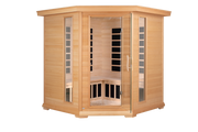 KINGTOYS.ca Blisspod, Vienna, Corner Spacious Far Infrared Sauna Canadian Hemlock Ultra Low EMF, 12 Heaters, 4-5 Persons