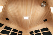 KINGTOYS.ca Blisspod, Vienna, Corner Spacious Far Infrared Sauna Canadian Hemlock Ultra Low EMF, 12 Heaters, 4-5 Persons