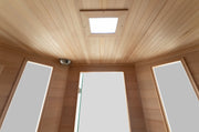 KINGTOYS.ca Blisspod, Vienna, Corner Spacious Far Infrared Sauna Canadian Hemlock Ultra Low EMF, 12 Heaters, 4-5 Persons