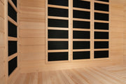 KINGTOYS.ca Blisspod, Vienna, Corner Spacious Far Infrared Sauna Canadian Hemlock Ultra Low EMF, 12 Heaters, 4-5 Persons