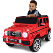 KINGTOYS.ca Mercedes Benz Cars Mercedes Benz Cars 12VAMGG63YELLOW 2024 12V Licensed Mercedes-Benz AMG G63 Kids Ride On 1 Seater Cars RC