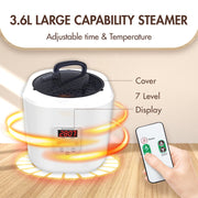 KINGTOYS.ca Blisspod Portable Personal Full Body 60 Min Rapid Steam Sauna | Pentagonal | Grey | Powerful 1600 Watts | 3.6L Stronger Steamer | 90X90X190cm