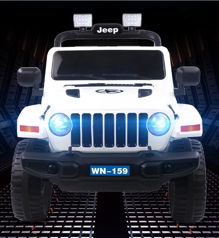 Kids white jeep online