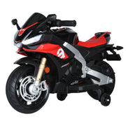 KINGTOYS.ca Upgraded Junior Aprilia RSV4 12V Super Motorcycle With Music, Lights and Rubber Wheels