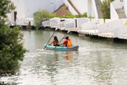 Aqua Marina Laxo-320 Recreational Kayak 2 person. Inflatable deck. Kayak paddle set included.