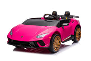 KINGTOYS.ca 2027 Licensed 24V Lamborghini Huracan 4x4 Complete Edition 2 Seater Kids Ride-On Cars With RC